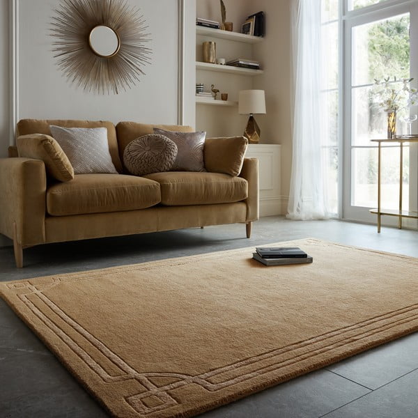 Covor teracotă țesut manual din lână 120x170 cm Gatsby – Flair Rugs-image-1