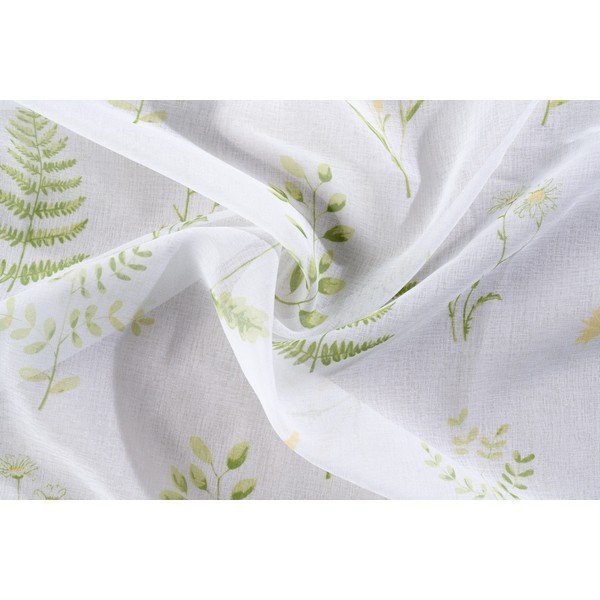 Perdea albă/verde 140x245 cm Caledonia – Mendola Fabrics-image-2