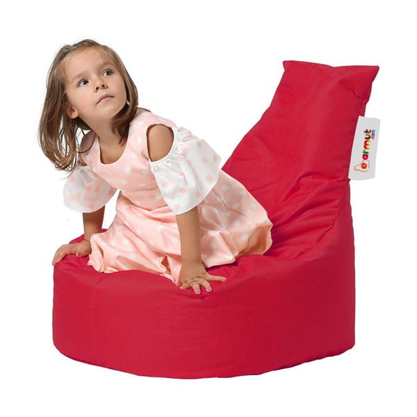 Fotoliu puf pentru copii roșu Baton – Floriane Garden-image-1