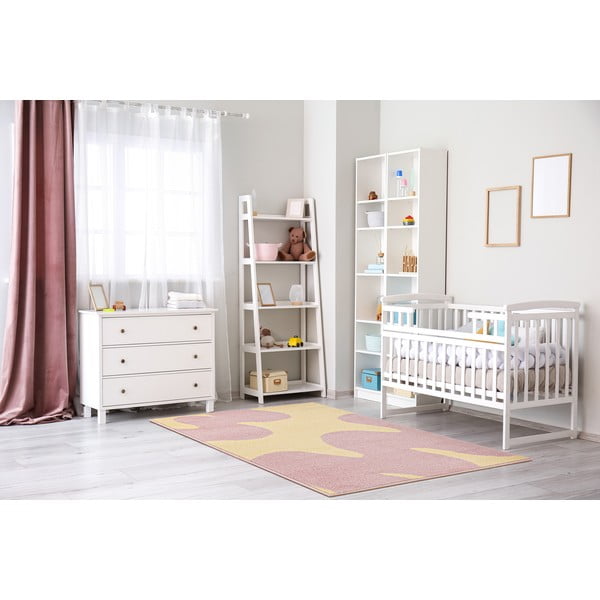 Covor pentru copii galben-roz 120x170 cm Hugsy Vanilla – FD-image-1