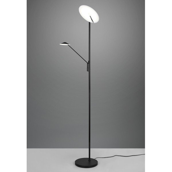 Lampadar negru mat LED cu intensitate reglabilă (înălțime 180 cm) Brantford – Trio-image-1