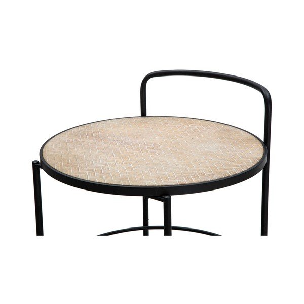 Măsuță de servire cu roți din metal 41,5x40 cm Arex – Mauro Ferretti-image-3