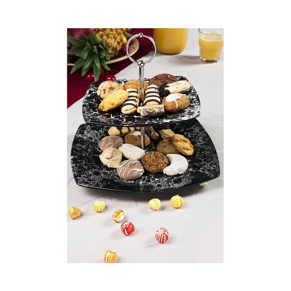Suport pentru prăjituri Plato, negru-image-1