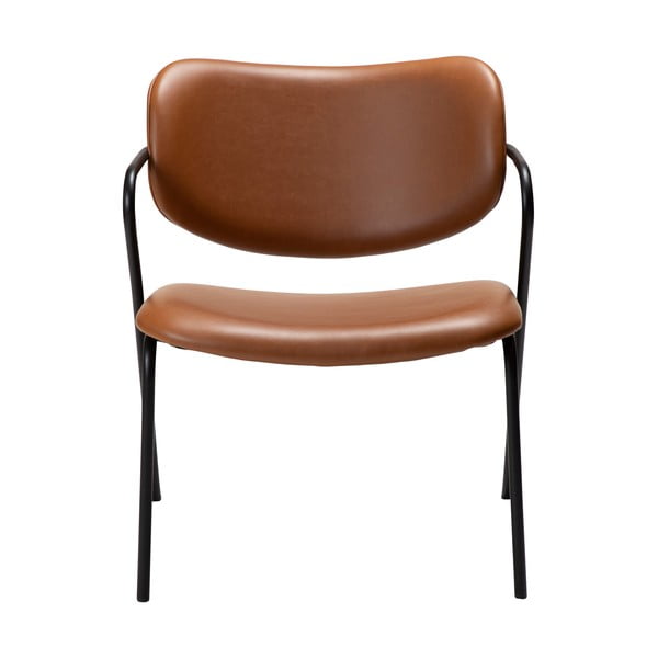 Fotoliu maro coniac din imitație de piele Zed – DAN-FORM Denmark-image-2