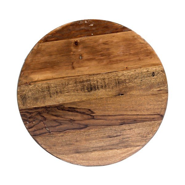 Măsuță de cafea gri/în culoare naturală rotundă din metal ø 70 cm Lancaster – Bizzotto-image-2
