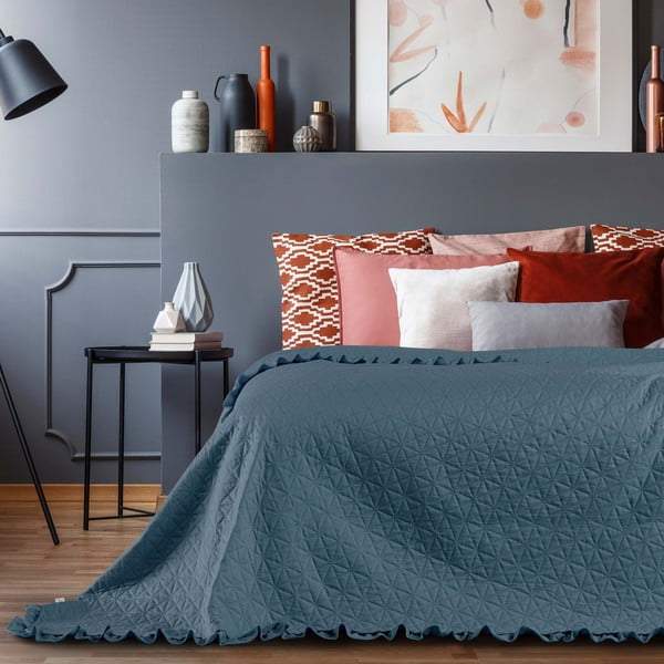 Cuvertură AmeliaHome Tilia Marine, 260 x 240 cm, albastru-image-1