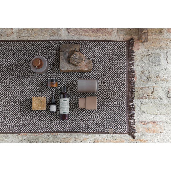 Covoraș de baie maro închis din material textil 50x80 cm Morocco – Mette Ditmer Denmark-image-1