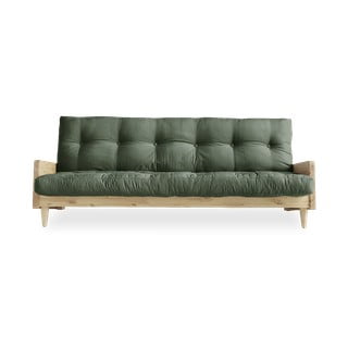 Canapea variabilă Karup Indie Natural, verde