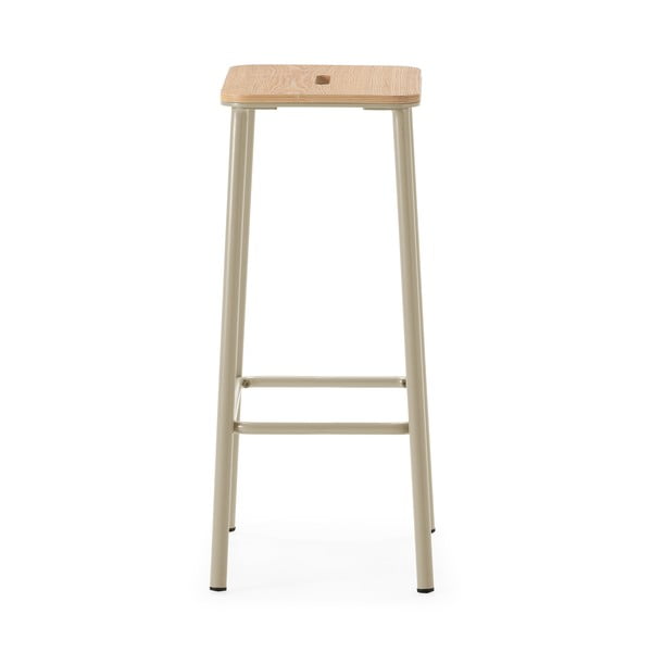 Set de scaune de bar crem 2 buc. (înălțime șezut 65 cm) Abba – Marckeric-image-3