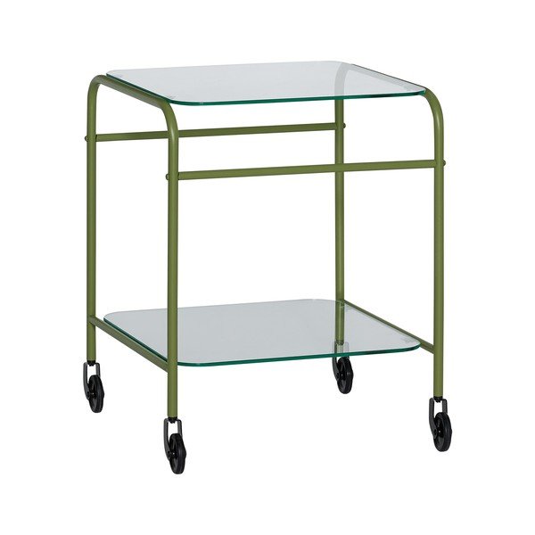 Măsuță de servire cu roți din metal 42x43 cm Zephyr – Hübsch