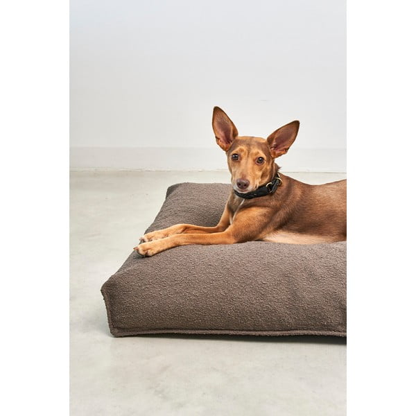 Saltea maro pentru câini din material bouclé 120x90 cm Mondo Chocolate L – MiaCara-image-2