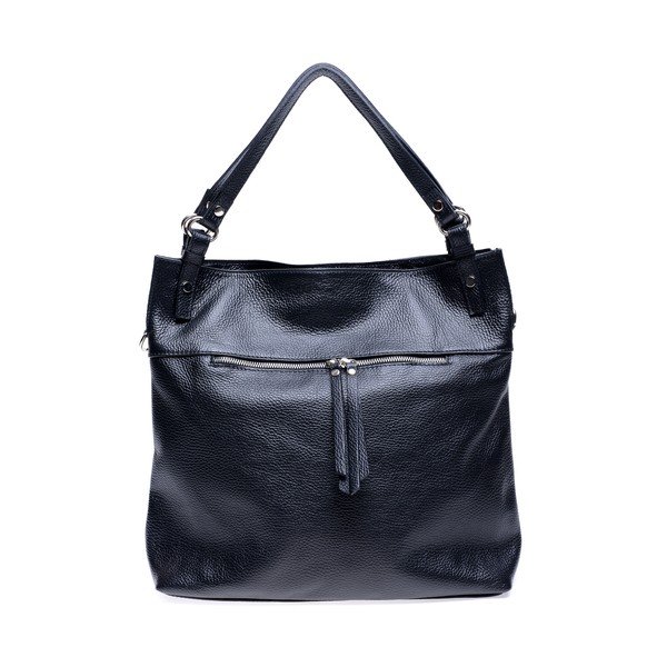 Geantă de mână din piele Roberta M Angelica, negru-image-3