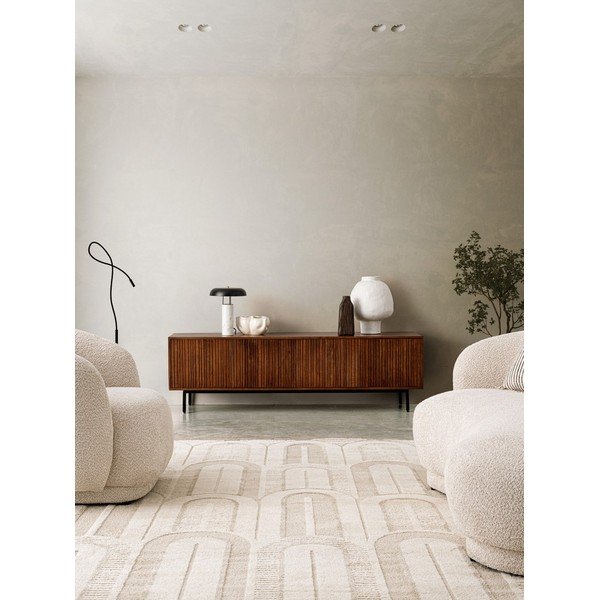 Comodă TV în culoare naturală din lemn de mango 170x50x40 cm Tadita – Bizzotto-image-1