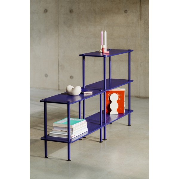 Etajeră neagră cu aspect de lemn de stejar 80x54,5x35 cm Teidi – noo.ma-image-2