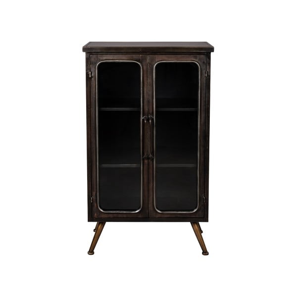 Vitrină neagră din metal 60x100x35 cm Denza – Dutchbone