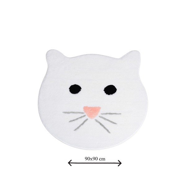 Covoraș de baie alb 90x90 cm – Foutastic-image-3