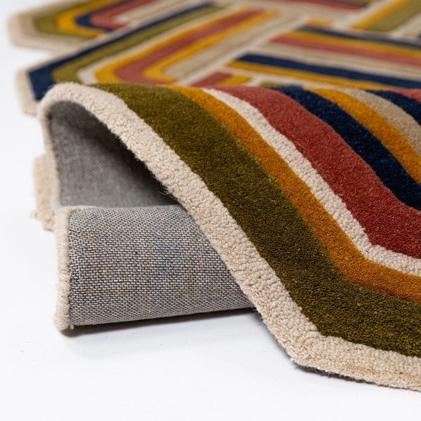 Covor țesut manual din lână 140x200 cm Lattice Shaped  – Flair Rugs-image-2