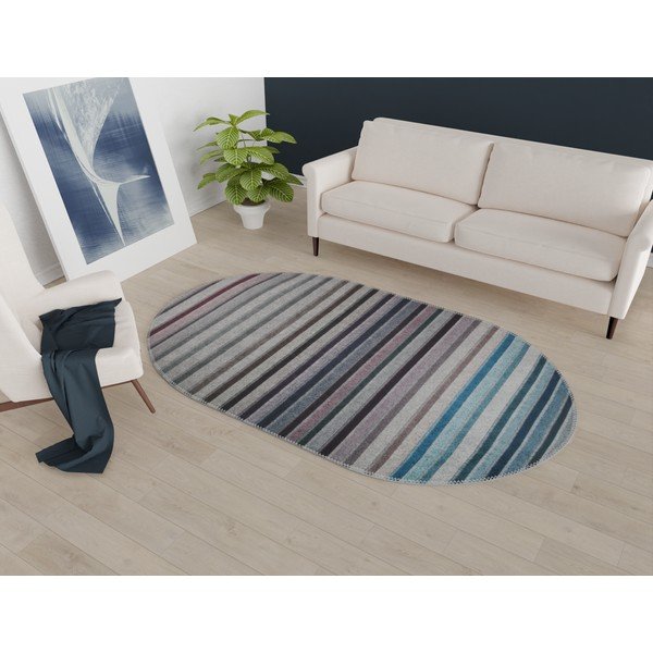 Covor albastru/gri lavabil 160x230 cm – Vitaus-image-1