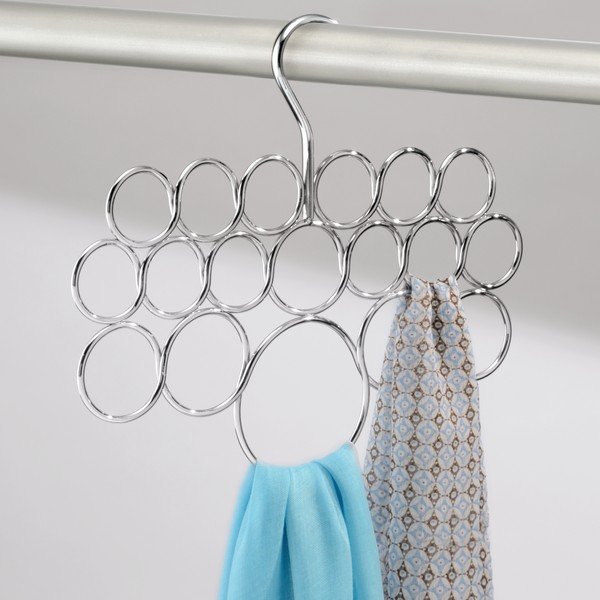 Cuier metalic pentru eșarfe și șaluri iDesign Axis, 25 x 28,5 cm-image-1