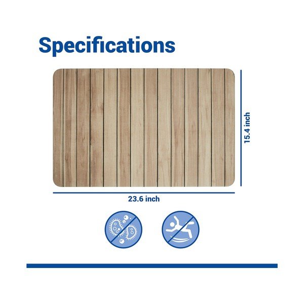 Covoraș de baie în culoare naturală din diatomit 39x60 cm Lepiana – Wenko-image-3