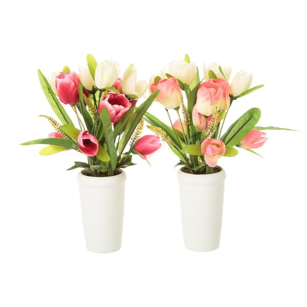Set 2 flori artificiale Unimasa Tulip