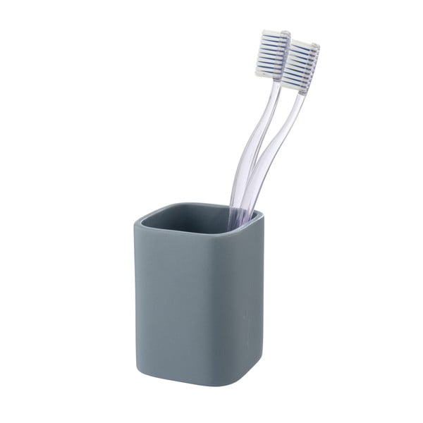 Suport pentru periuța de dinți albastru din ceramică Hexa – Wenko-image-1