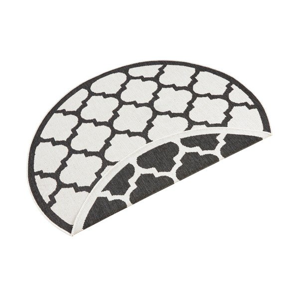 Covor adecvat pentru exterior NORTHRUGS Palermo, ⌀ 200 cm, negru-crem-image-3