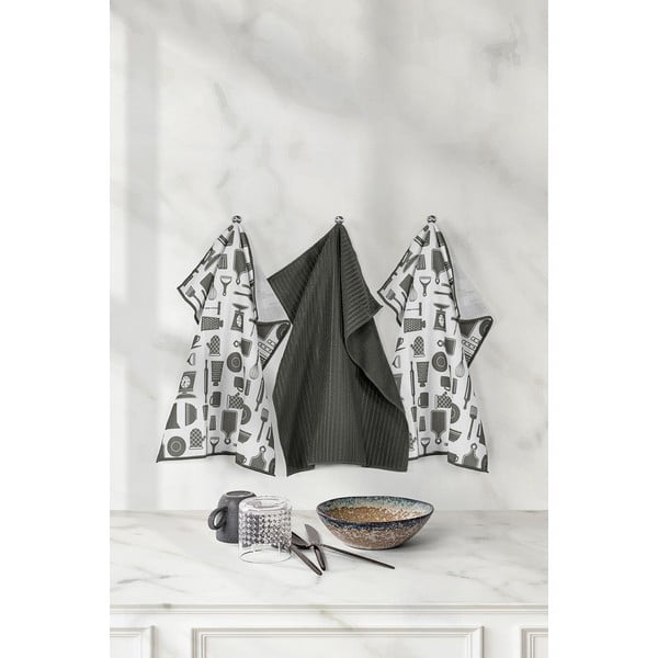 Prosoape de bucătărie 3 buc. din microfibră 48x40 cm Essential - Tiseco Home Studio-image-1