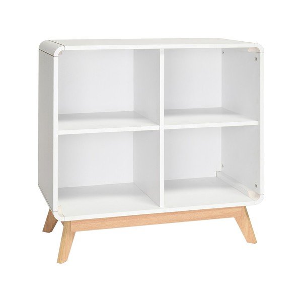 Bibliotecă albă 75x75 cm Caitlin – Støraa-image-2