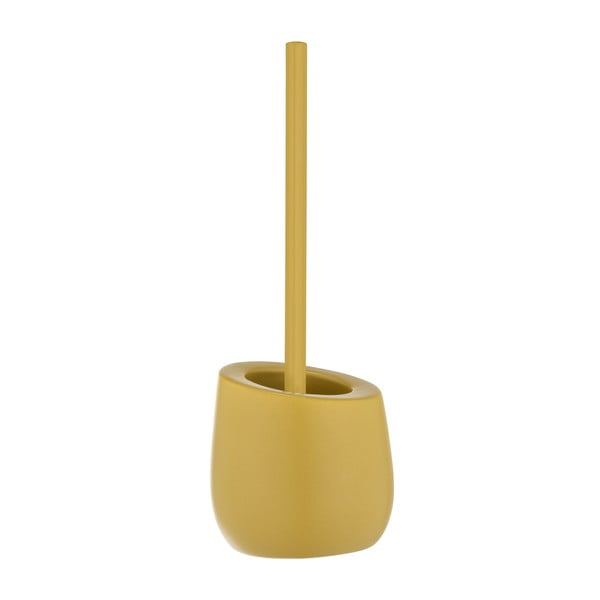 Perie de WC galbenă din ceramică Badi – Wenko
