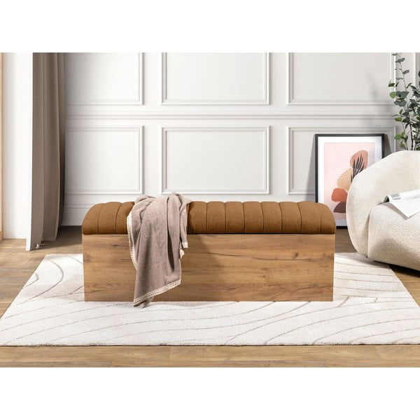 Bancă portocalie/în culoare naturală Oceane – Bobochic Paris-image-3