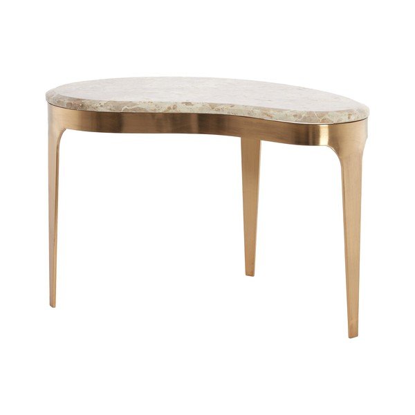Măsuță de cafea bronz/taupe cu blat din marmură 39x65 cm Giulio – Light & Living-image-3