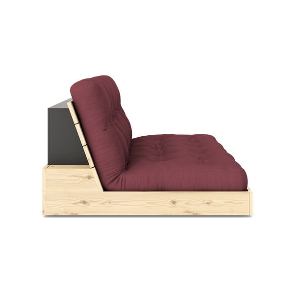 Canapea burgundy extensibilă 196 cm Base – Karup Design-image-3