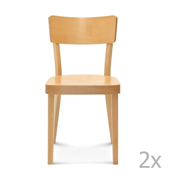 Set 2 scaune de lemn Fameg Lone