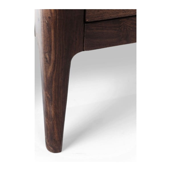 Dulap tip vitrină sculptat manual din lemn sheesham Kare Design Brooklyn Walnut-image-4