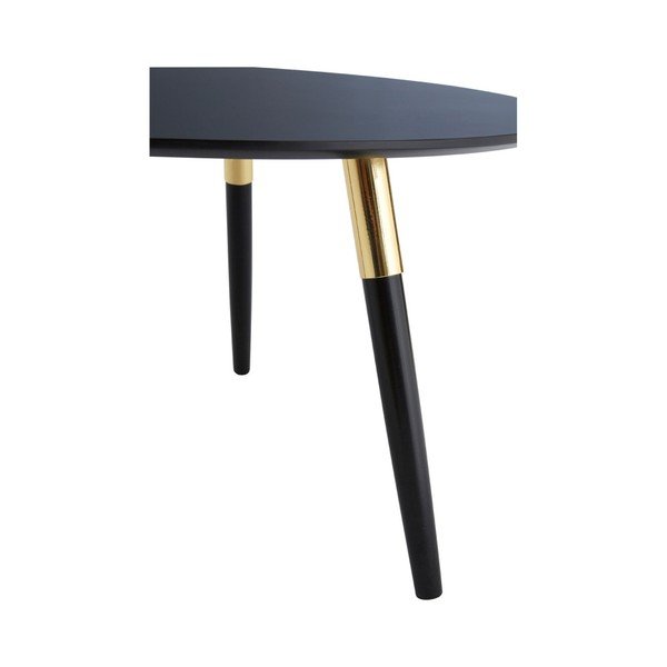 Măsuță de cafea neagră rotundă ø 80 cm Nostra – Premier Housewares-image-1