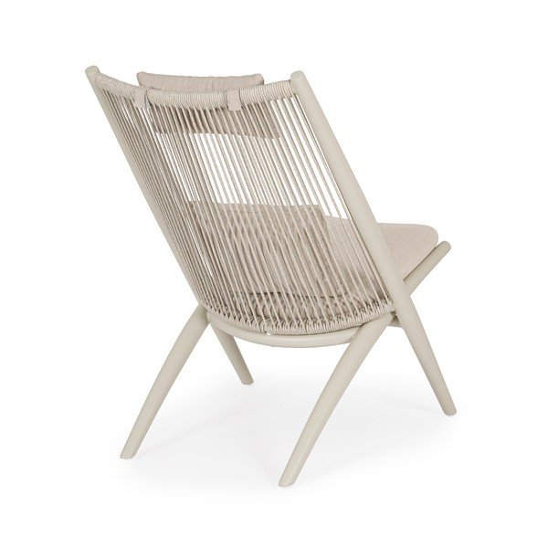 Fotoliu de grădină bej din metal Aloha – Bizzotto-image-4