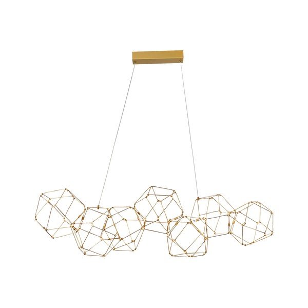 Lustră aurie LED din aluminiu Nebula – Nova Luce