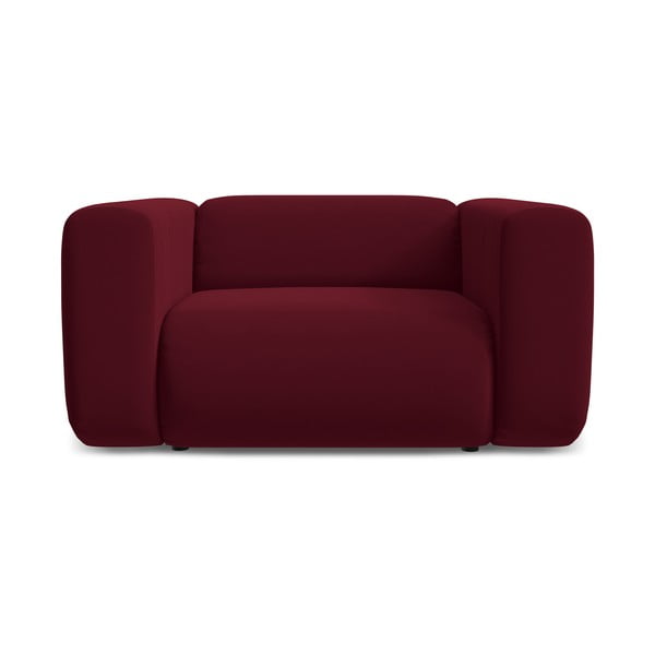 Fotoliu burgundy cu tapițerie din catifea Ekahi – Makamii-image-2