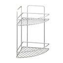 Etajeră de colț cu 2 rafturi pentru baie Metaltex Refl