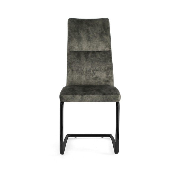 Scaun de dining verde tapițat Thelma – Bizzotto-image-2