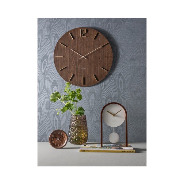 Ceas Karlsson, Ø 11 cm, maro închis-image-3