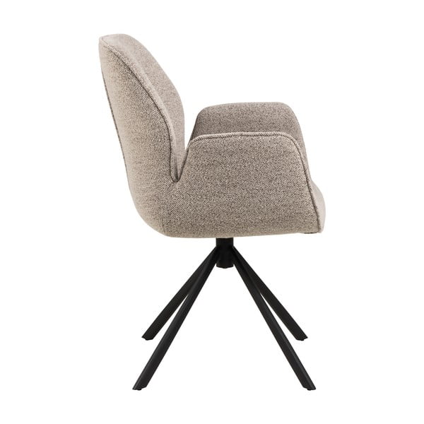 Scaun de sufragerie gri închis tapițat Aura – Actona-image-4