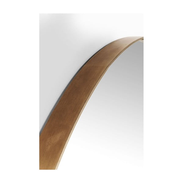 Oglindă rotundă cu ramă arămie Kare Design Round Curve, ⌀ 100 cm-image-3