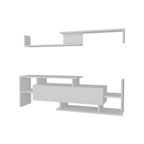 Set mobilier TV alb  154x42 cm Dream - Kalune Design-image-1