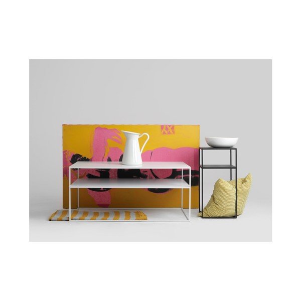 Masă de cafea cu blaturi suprapuse Custom Form Tensio, lungime 100 cm, alb-image-4