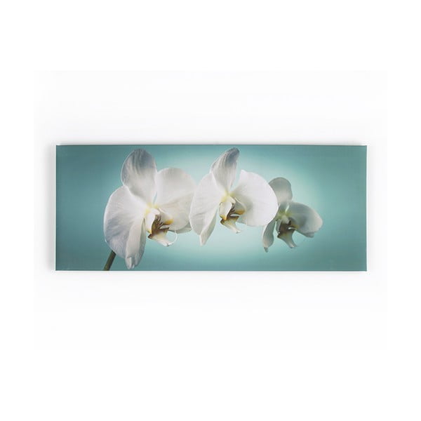 Tablou Graham & Brown Teal Orchid, 100 x 40 cm