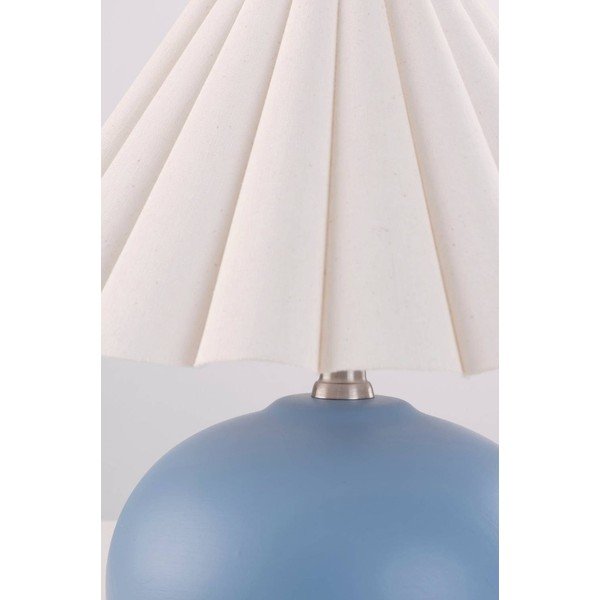 Veioză albă/albastră din ceramică (înălțime 34 cm) Crasso – Jotex-image-3