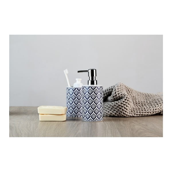 Suport din ceramică pentru periuțe Wenko Lorca, albastru-image-4