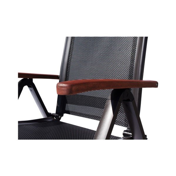 Șezlong de grădină negru din metal Ass Comfort - Sun Garden-image-1